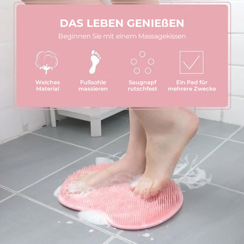 Fuß- und Rückenschrubber für die Dusche, Massagematte