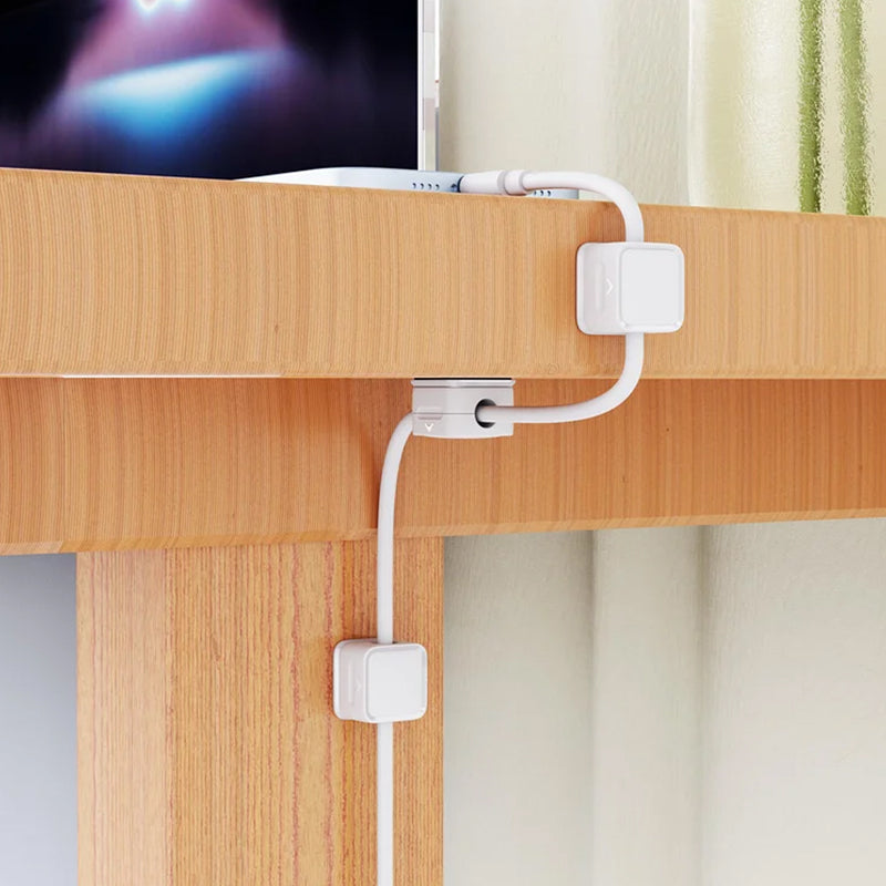 Magnetisk kabelholder, enkel, sikker og selvklæbende kabelstyring