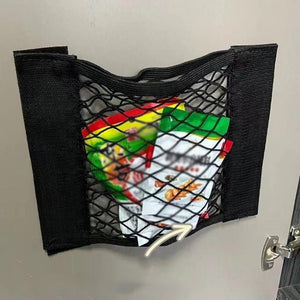 Plastposeopbevaringsnet (med klæbende tape)