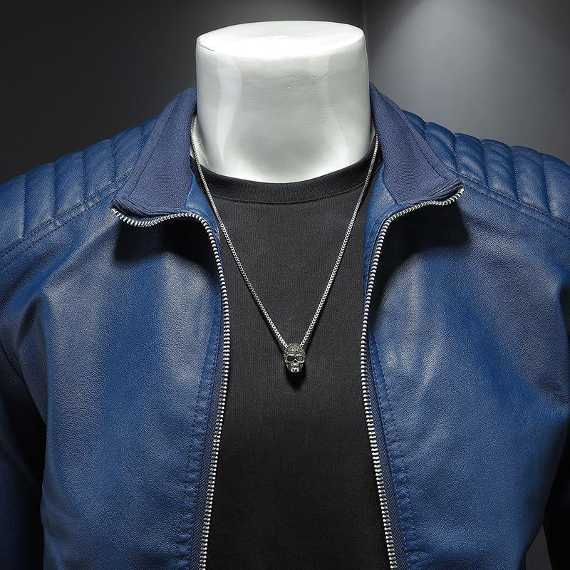 Klassische Lederjacke