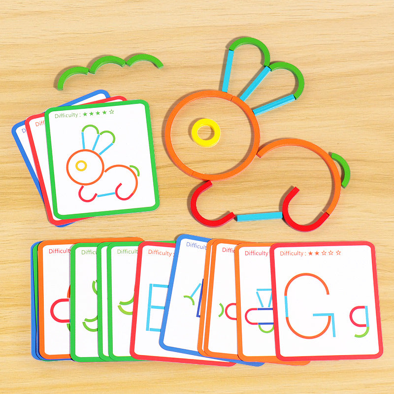 Montessori Kinder Puzzle Logik Training Ring Spiel