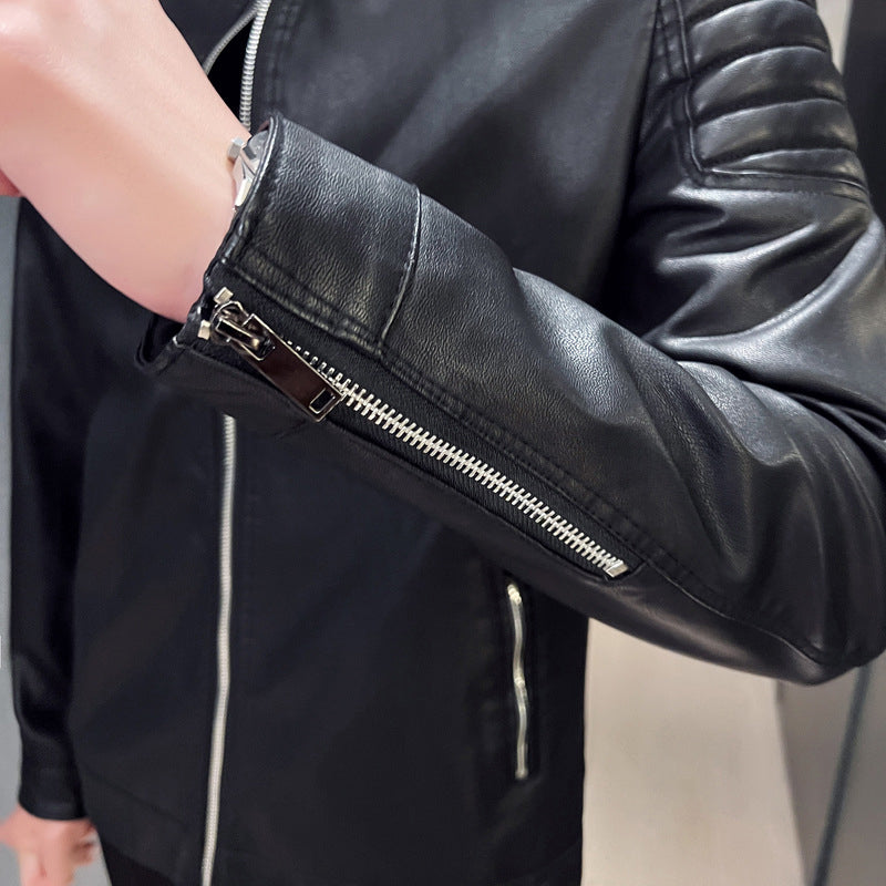 Klassische Lederjacke