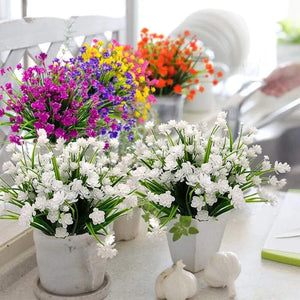 Udendørs kunstige blomster (2 bundter)