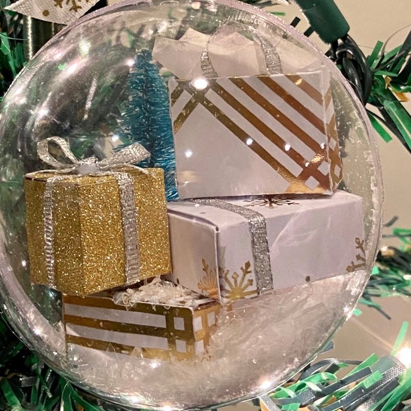 Weihnachten Baumschmuck transparent Kugel