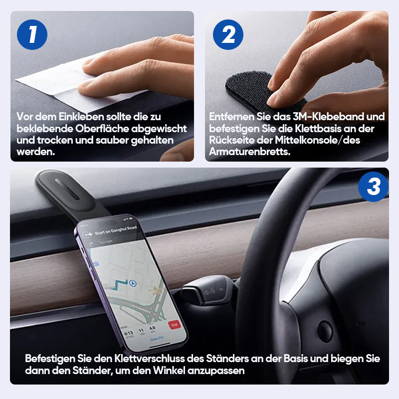 Handyhalterung für das Armaturenbrett im Auto