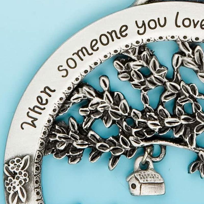 "Wenn jemand, den du liebst, zur Erinnerung wird" -  Frohe Weihnachten Gedenkverzierung