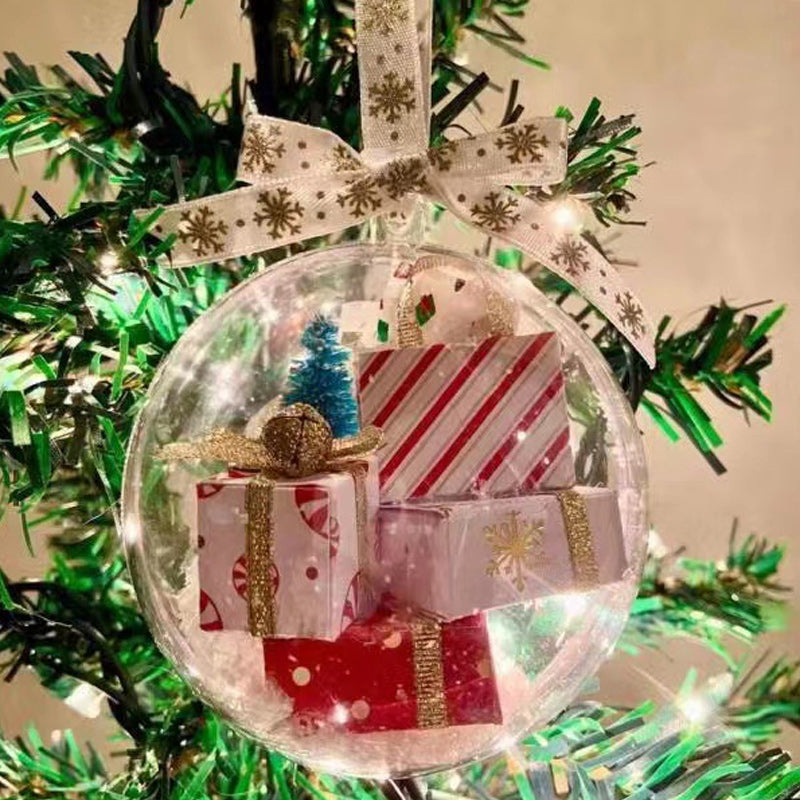 Weihnachten Baumschmuck transparent Kugel