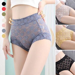 Französisches Eisseide Spitzen Bauchhöschen