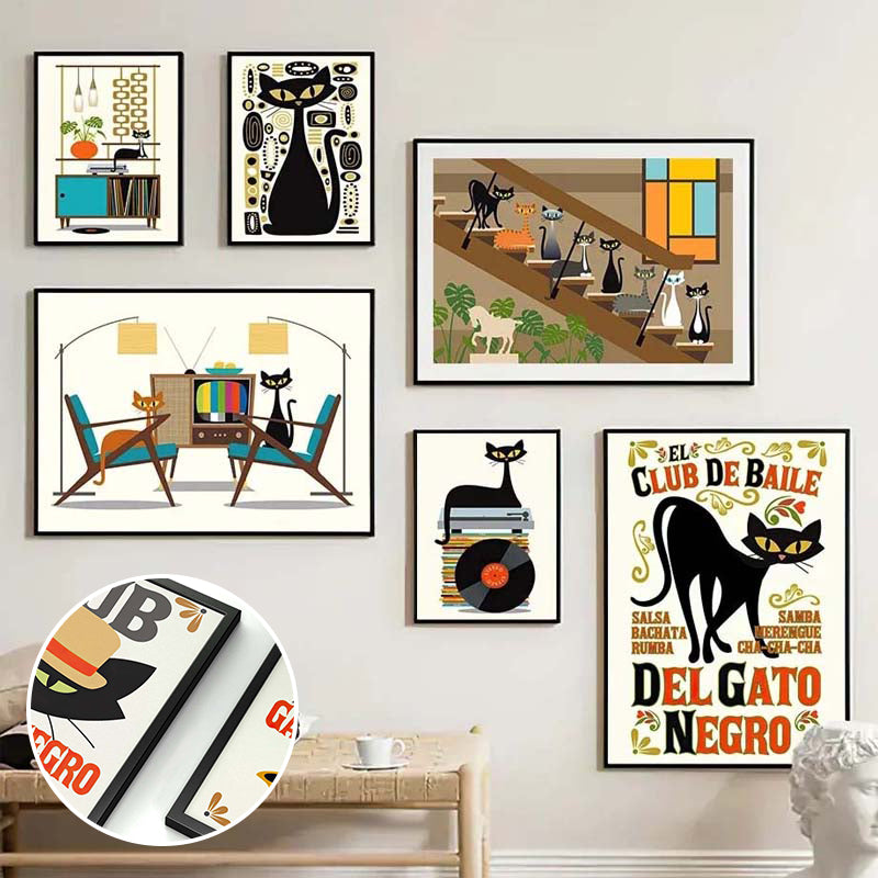 Katze Kunstdruck Dekorative Malerei