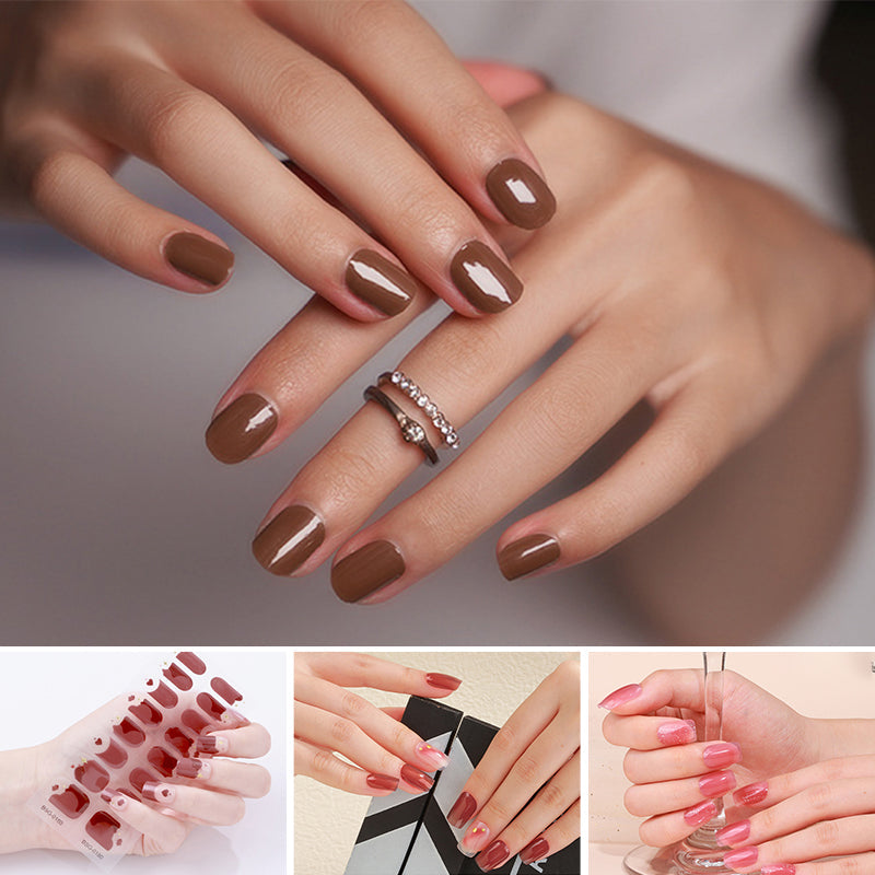 Gel-Nagelaufkleber-Set