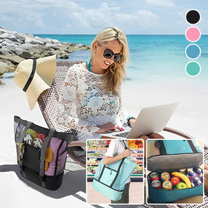 2-in-1 Tragbare abnehmbare Netzstoff Tragetasche