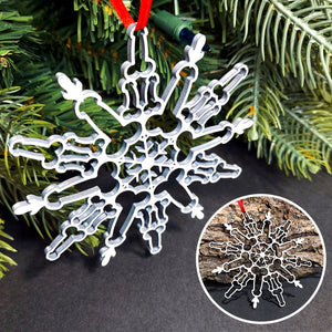 Weihnachten Schneeflocken Ornamente