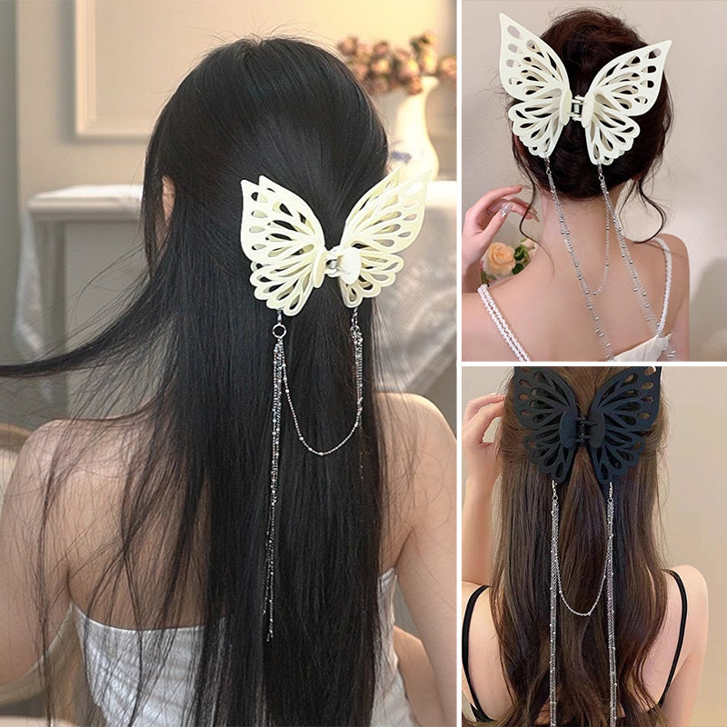 Schmetterling Quaste Große Haarspange