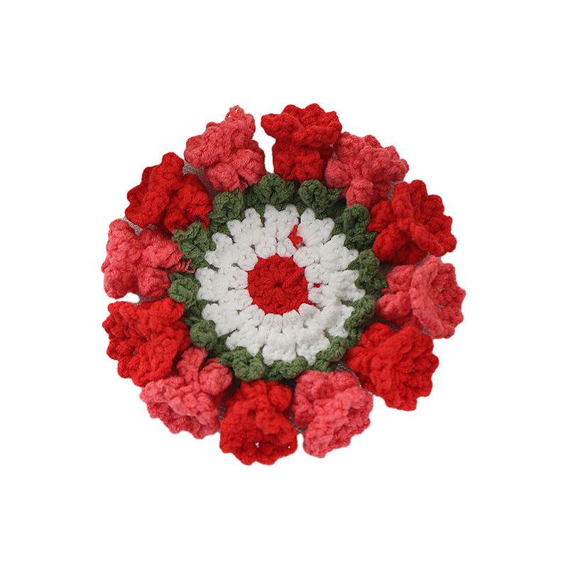 Handgestrickter Suzuran-Blumen-Untersetzer