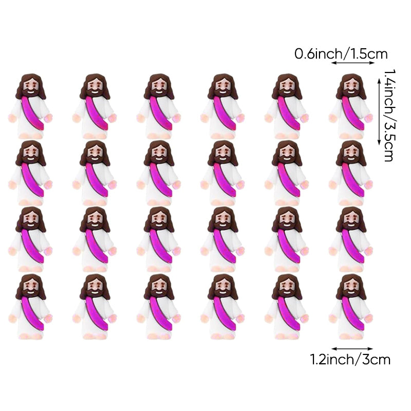 24 stk. mini-Jesus-figurer til påskepynt