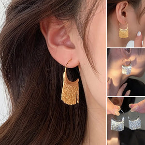 Modische überbackene Quasten Ohrringe