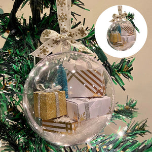 Weihnachten Baumschmuck transparent Kugel