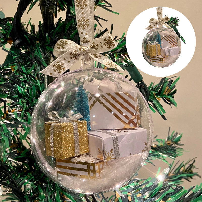 Weihnachten Baumschmuck transparent Kugel