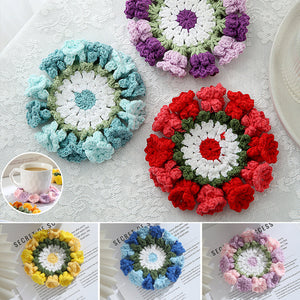 Handgestrickter Suzuran-Blumen-Untersetzer