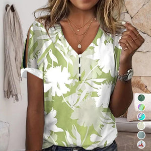 Lässige Bluse mit Blumendruck