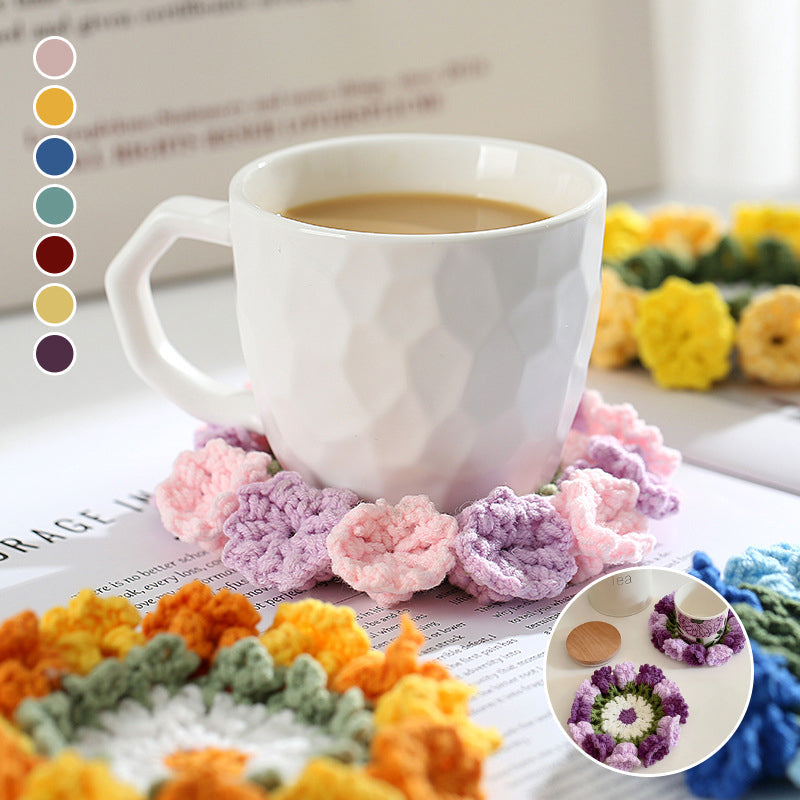 Handgestrickter Suzuran-Blumen-Untersetzer