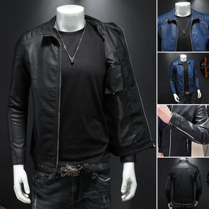 Klassische Lederjacke