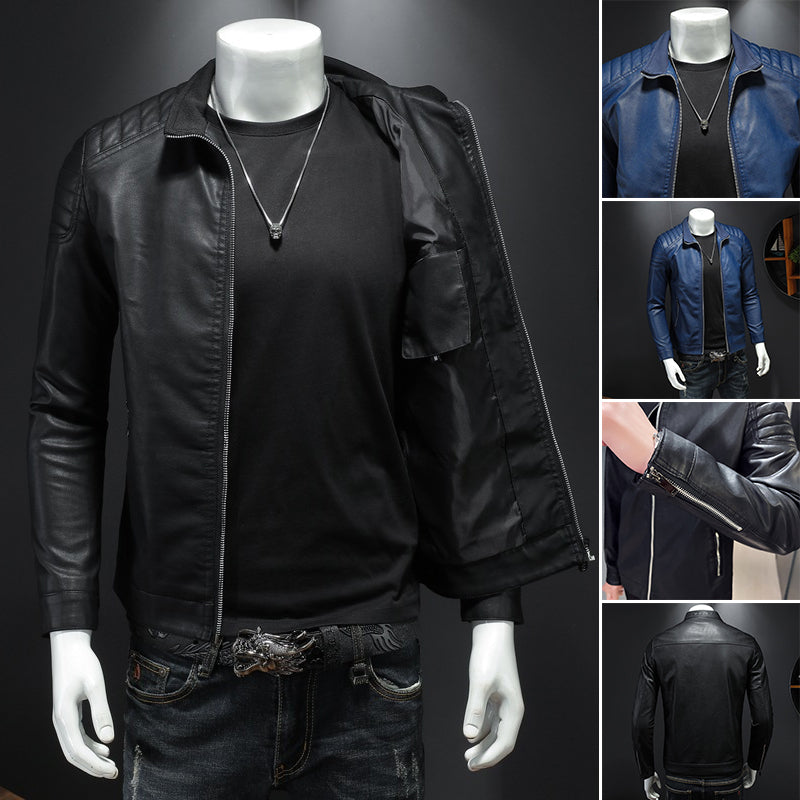 Klassische Lederjacke