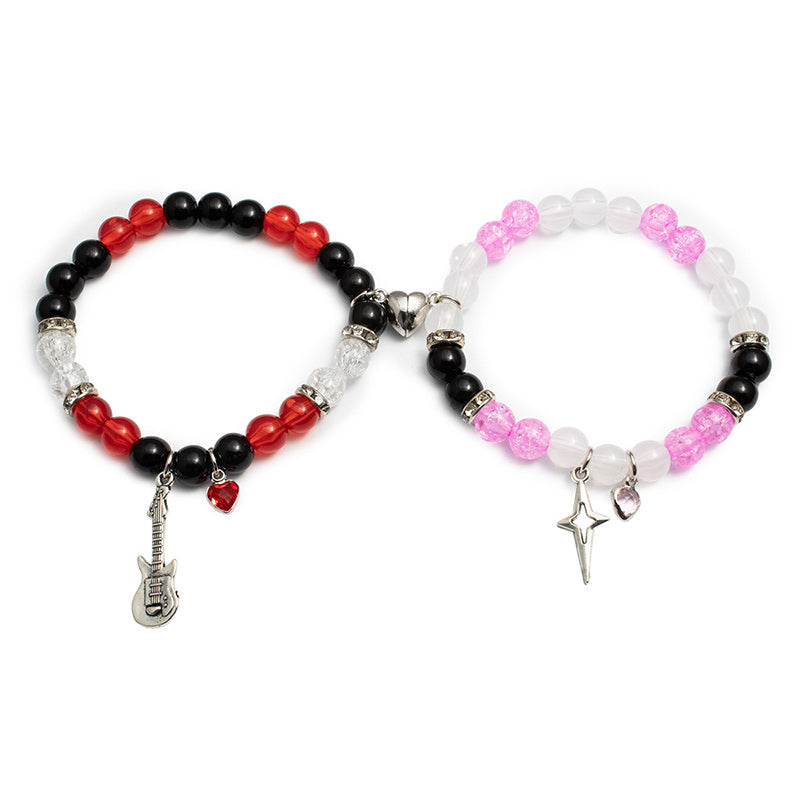 Magnetarmband mit Perlen