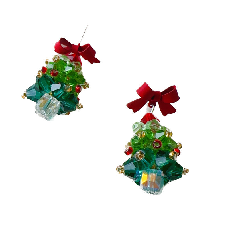 Weihnachtsbaum-Ohrringe