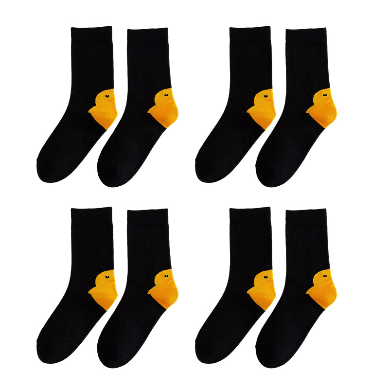 Ente gedruckt Cartoon niedlich Socken