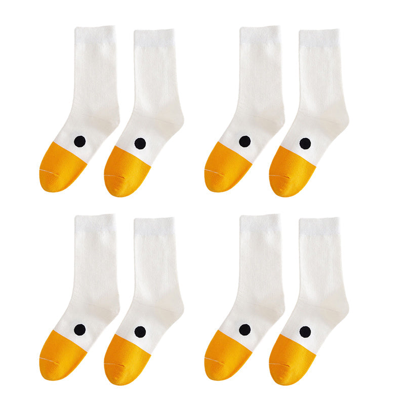 Ente gedruckt Cartoon niedlich Socken